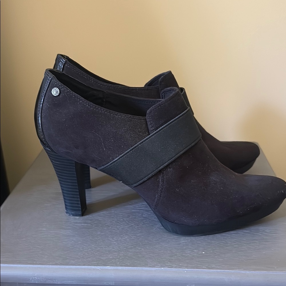 Dana Buchman Black Ankle Bootie with Elastic Band